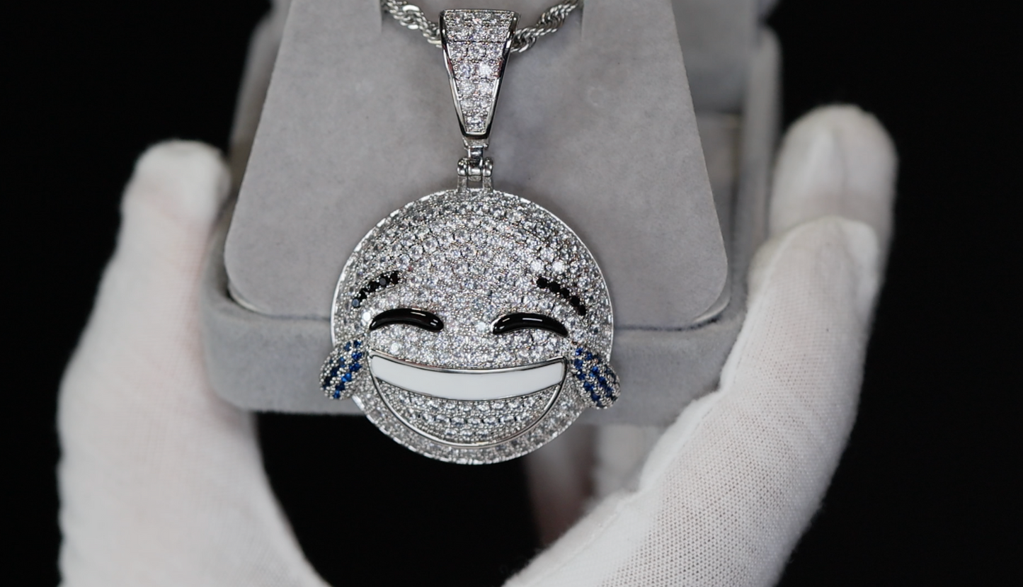 Diamond Emoji Pendant | Emoji Pendant | Iced Out Pendant