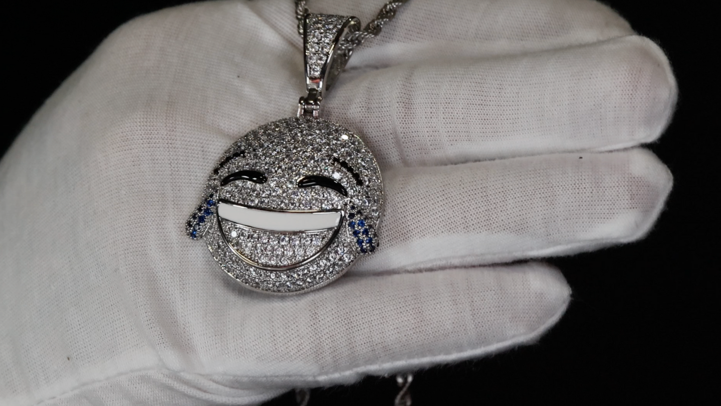 Diamond Emoji Pendant | Emoji Pendant | Iced Out Pendant