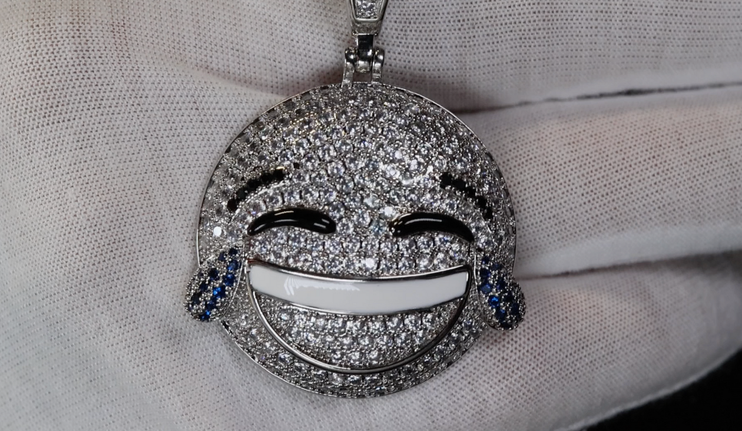 Diamond Emoji Pendant | Emoji Pendant | Iced Out Pendant