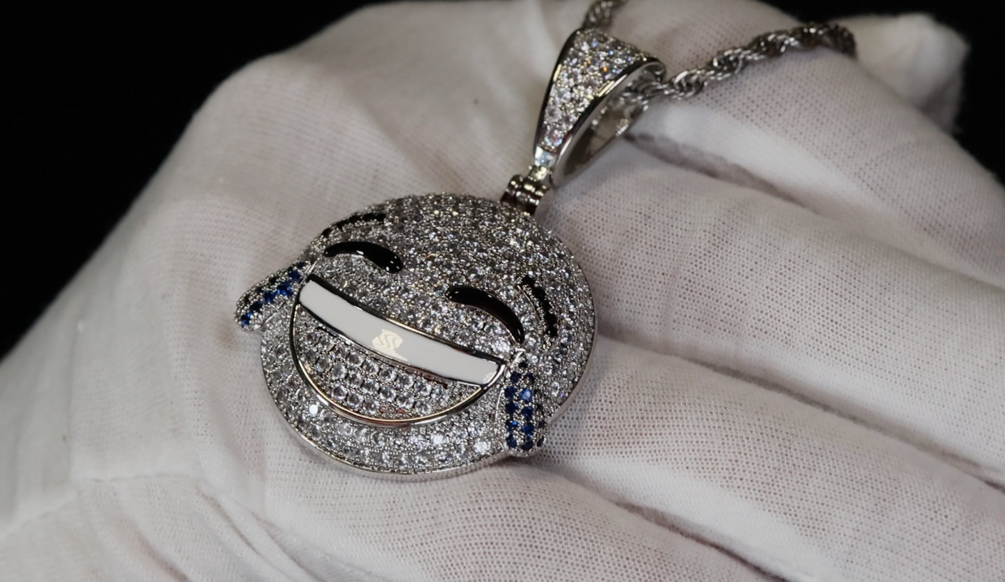 Diamond Emoji Pendant | Emoji Pendant | Iced Out Pendant