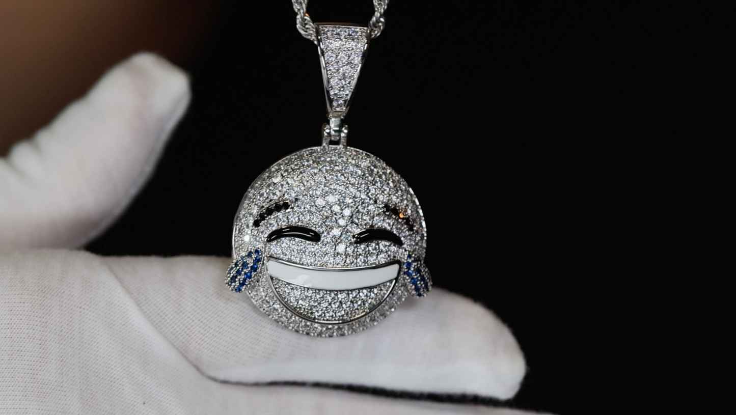 Diamond Emoji Pendant | Emoji Pendant | Iced Out Pendant