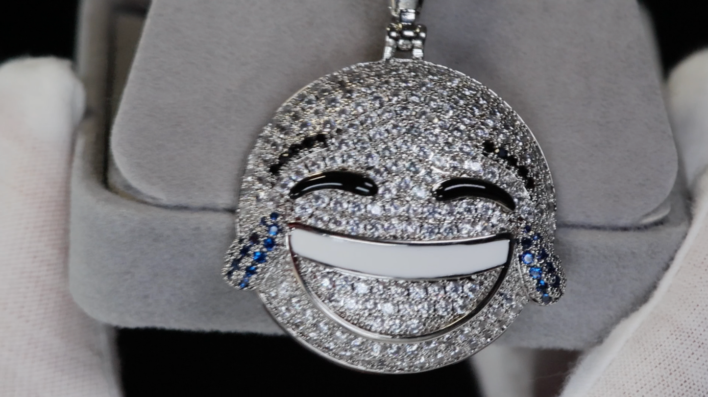 Diamond Emoji Pendant | Emoji Pendant | Iced Out Pendant