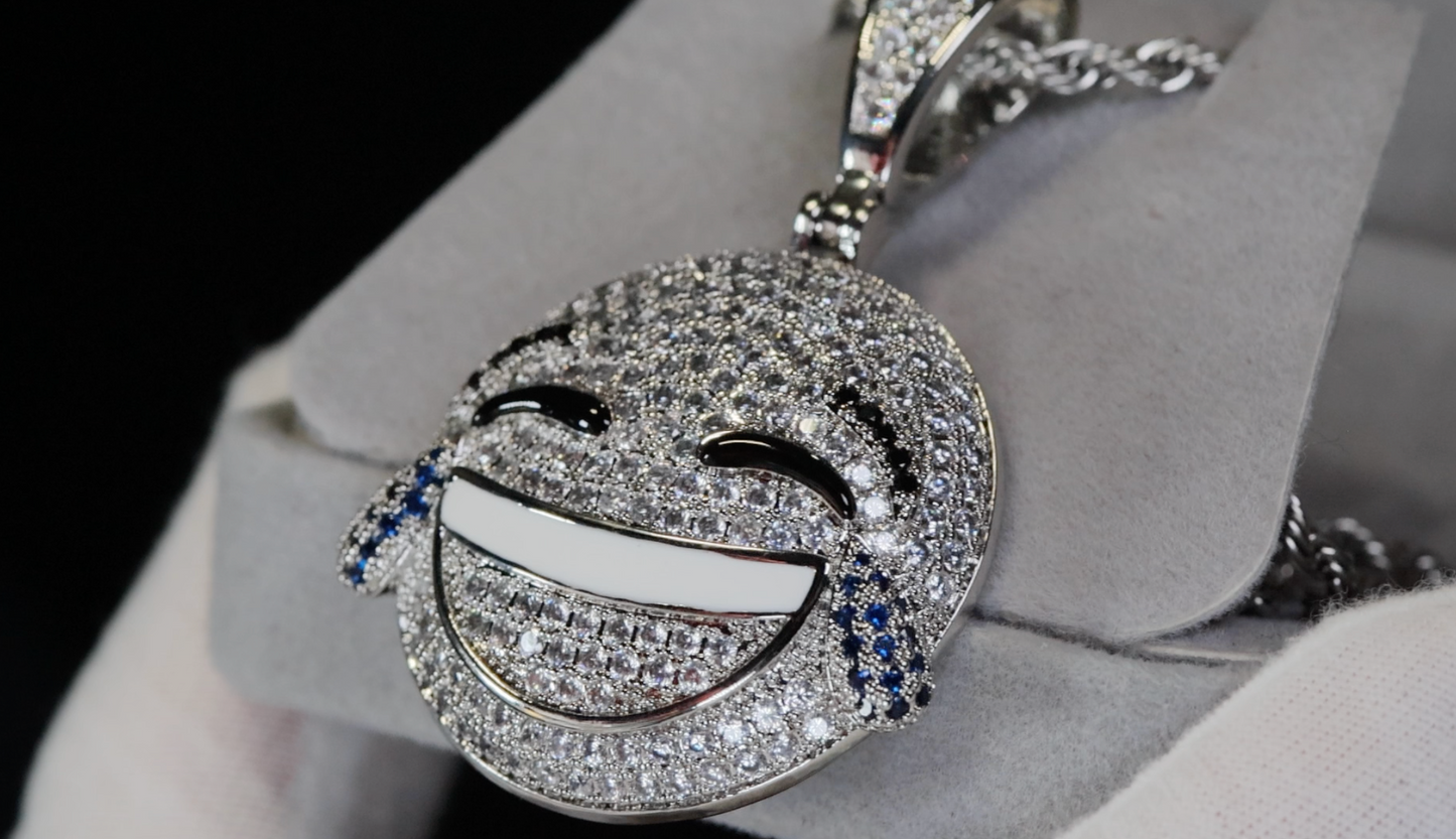 Diamond Emoji Pendant | Emoji Pendant | Iced Out Pendant