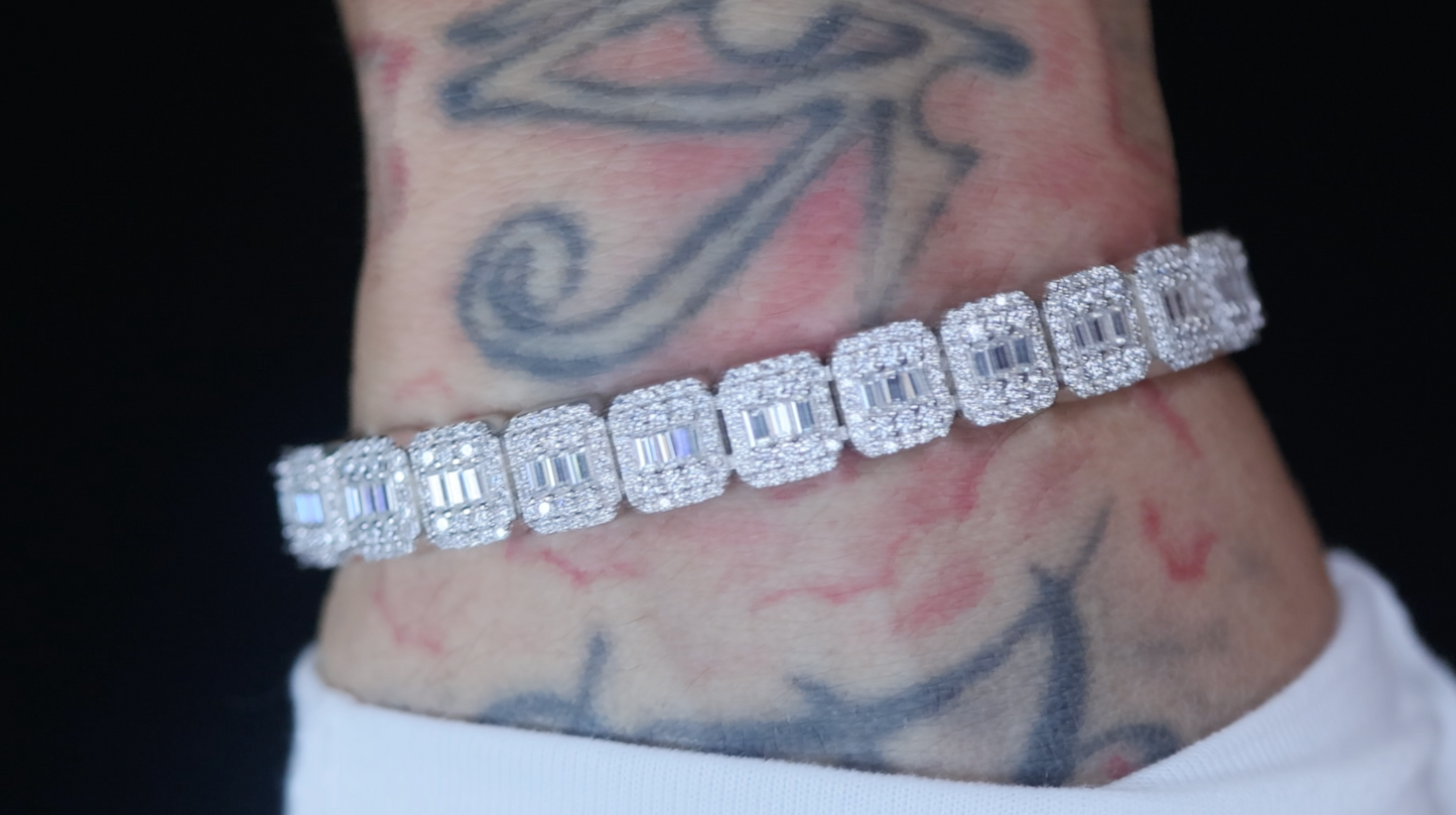 Moissanite Hip Hop Bracelet