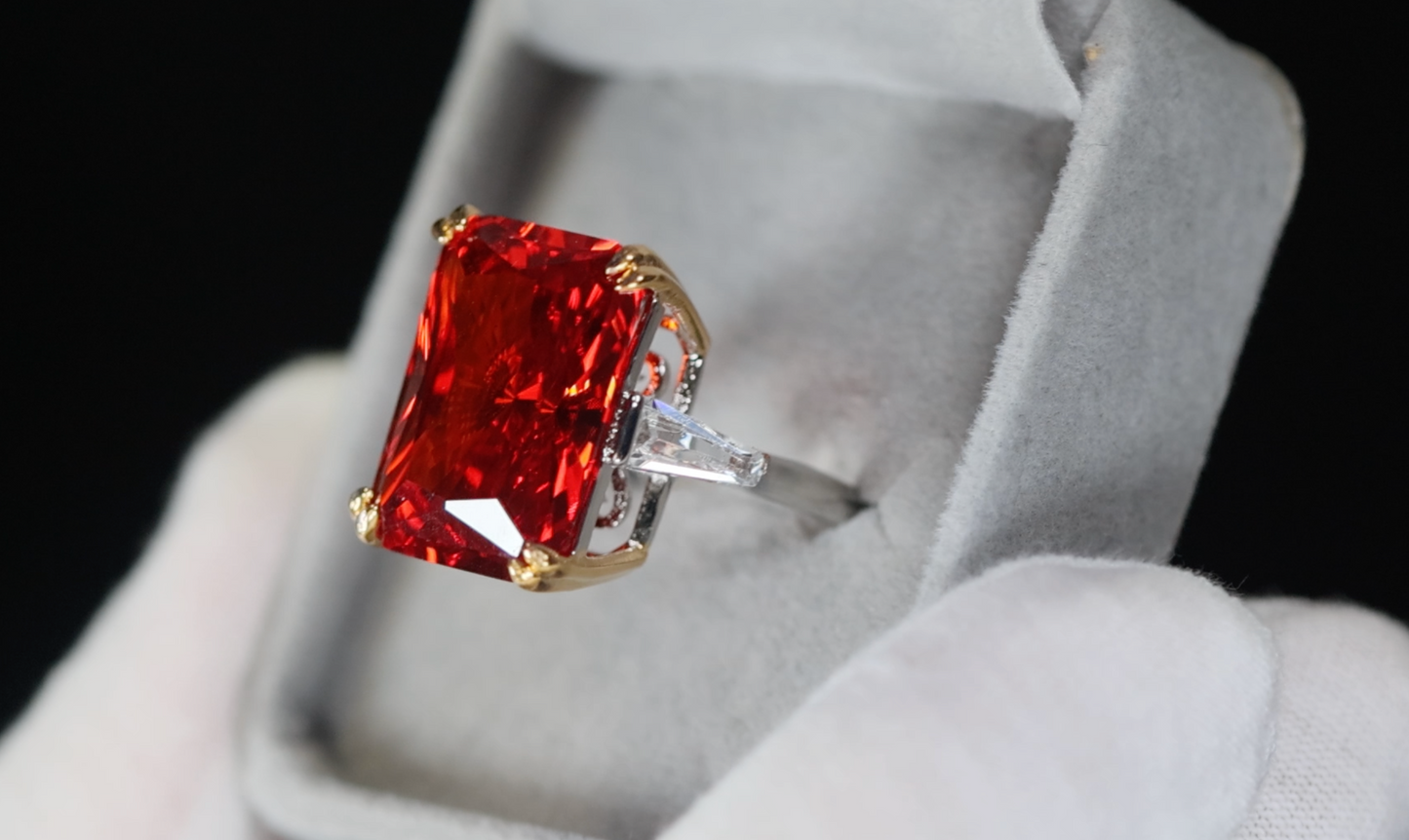 Red Diamond Ring