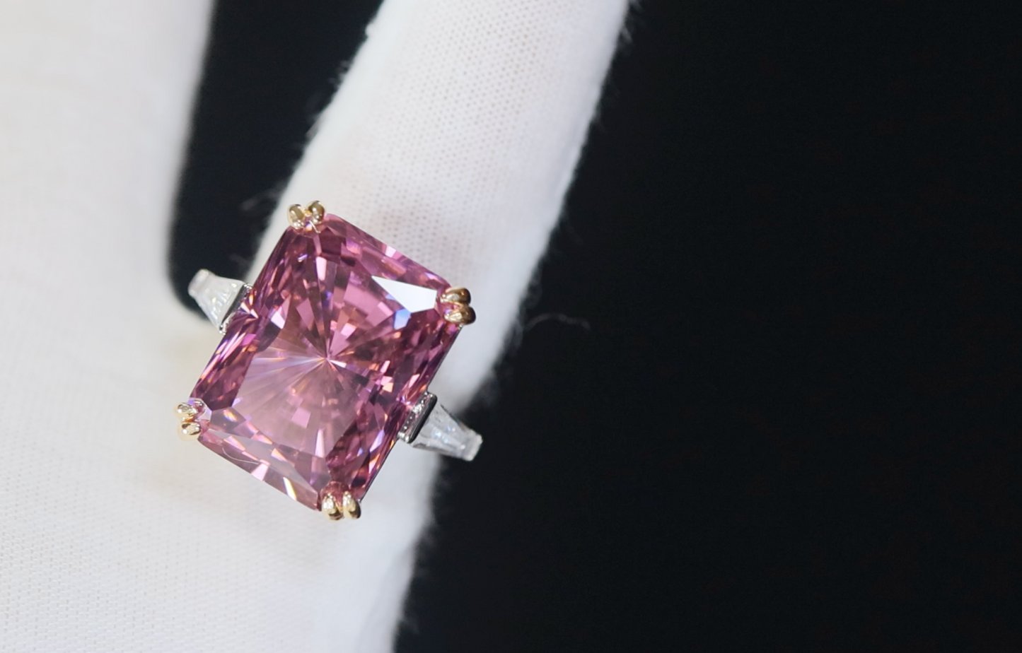 Purple Diamond Ring