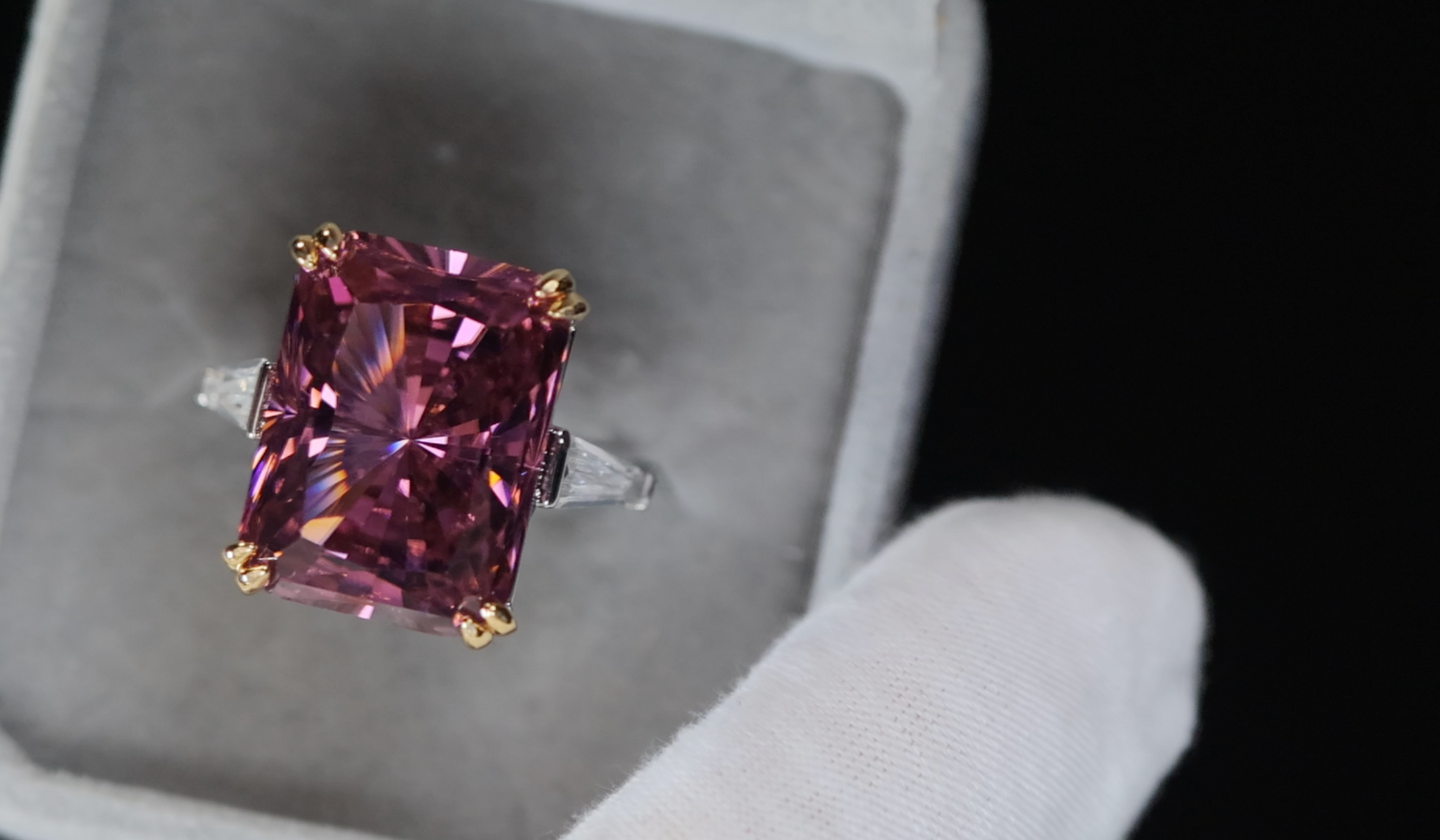 Purple Diamond Ring