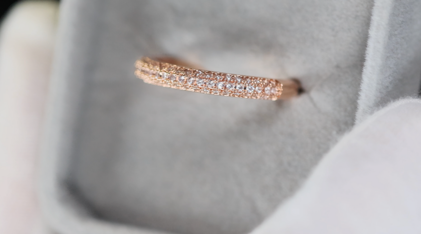 Rose Gold Pink Diamond Ring