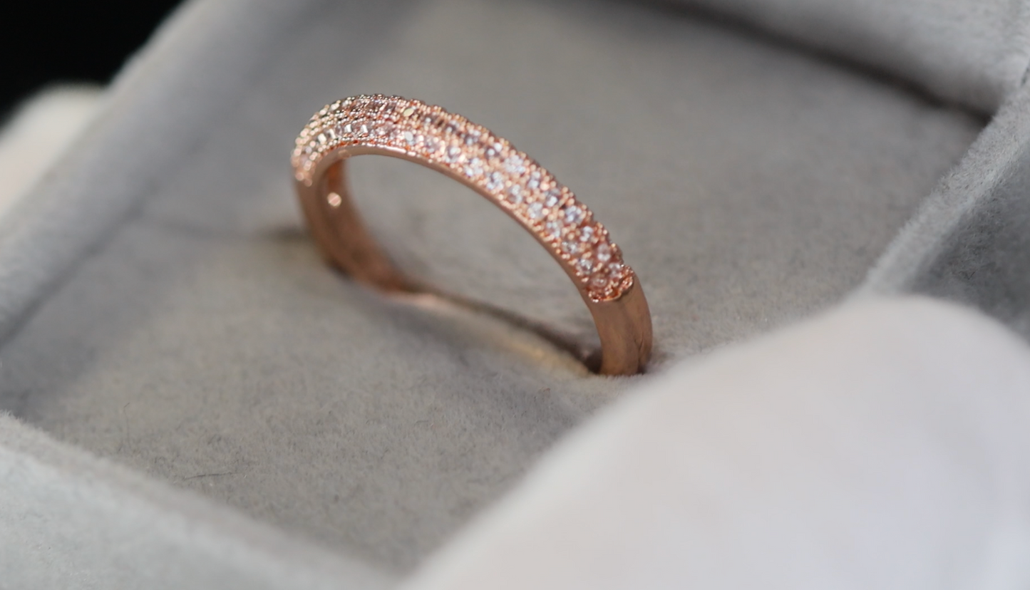 Rose Gold Pink Diamond Ring