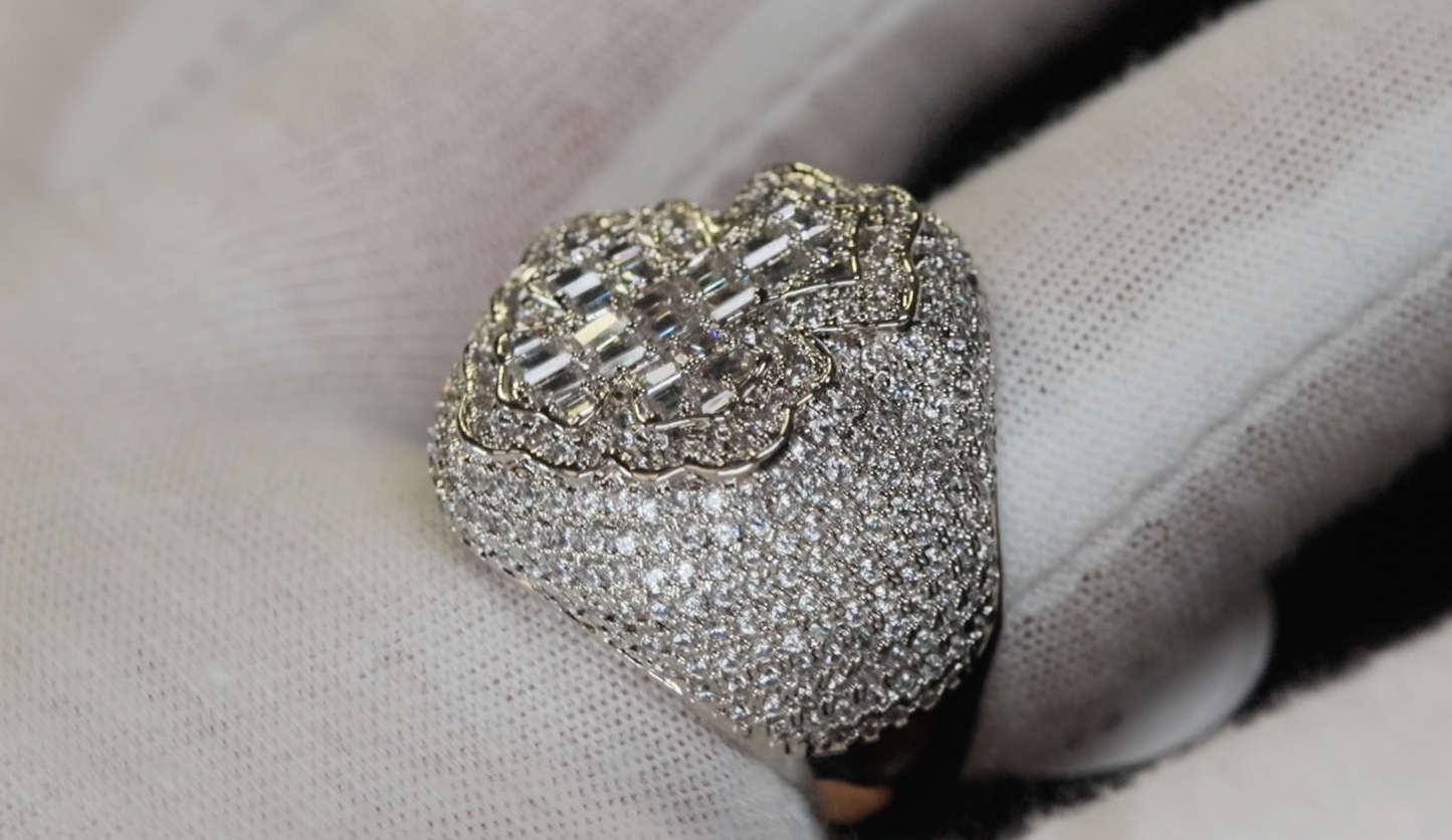Diamond Cross Ring