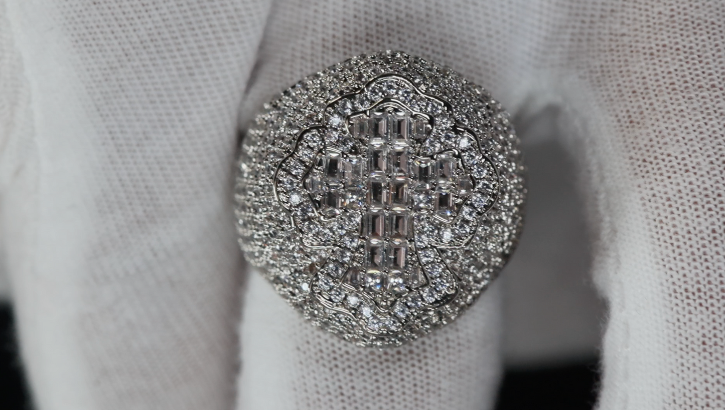 Diamond Cross Ring