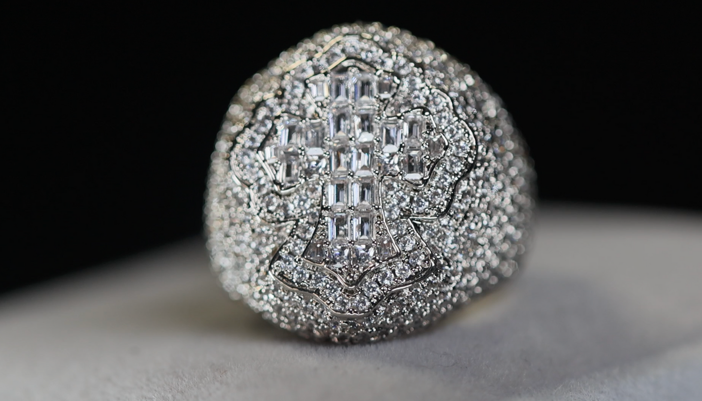 Diamond Cross Ring