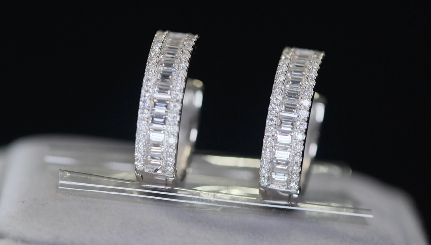 Moissanite Diamond Earrings