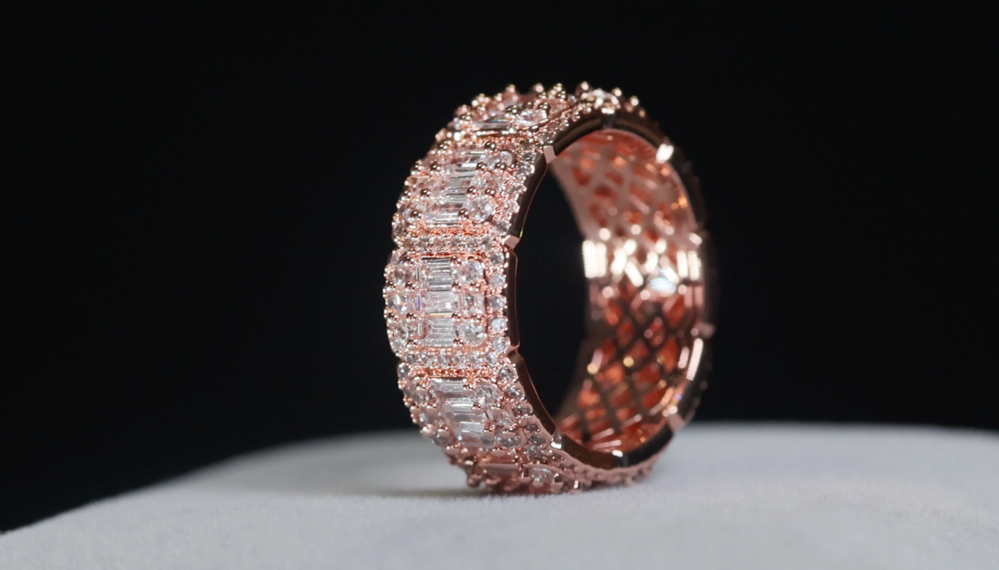 Mens Rose Gold Eternity Ring