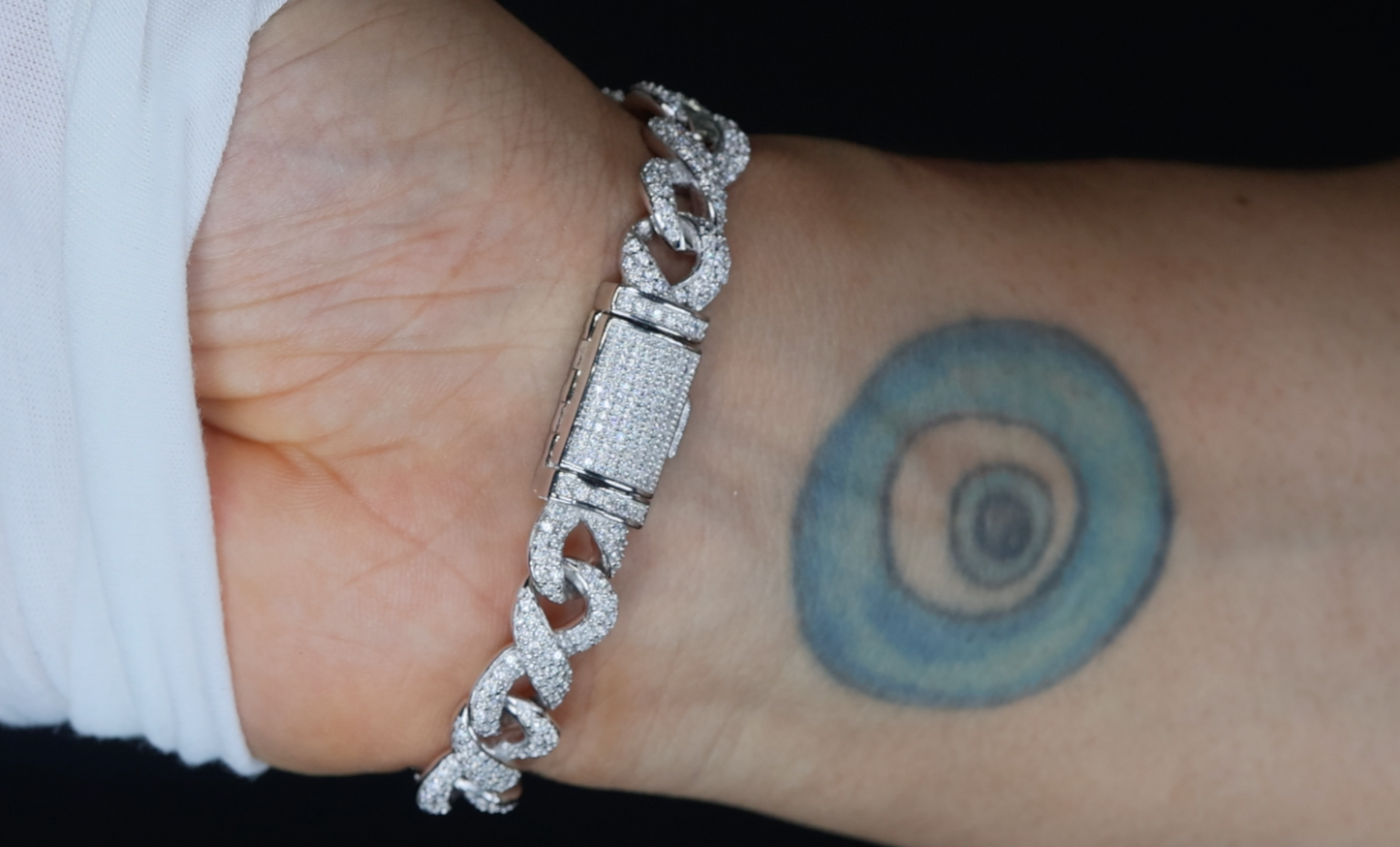 Moissanite Infinity Bracelet