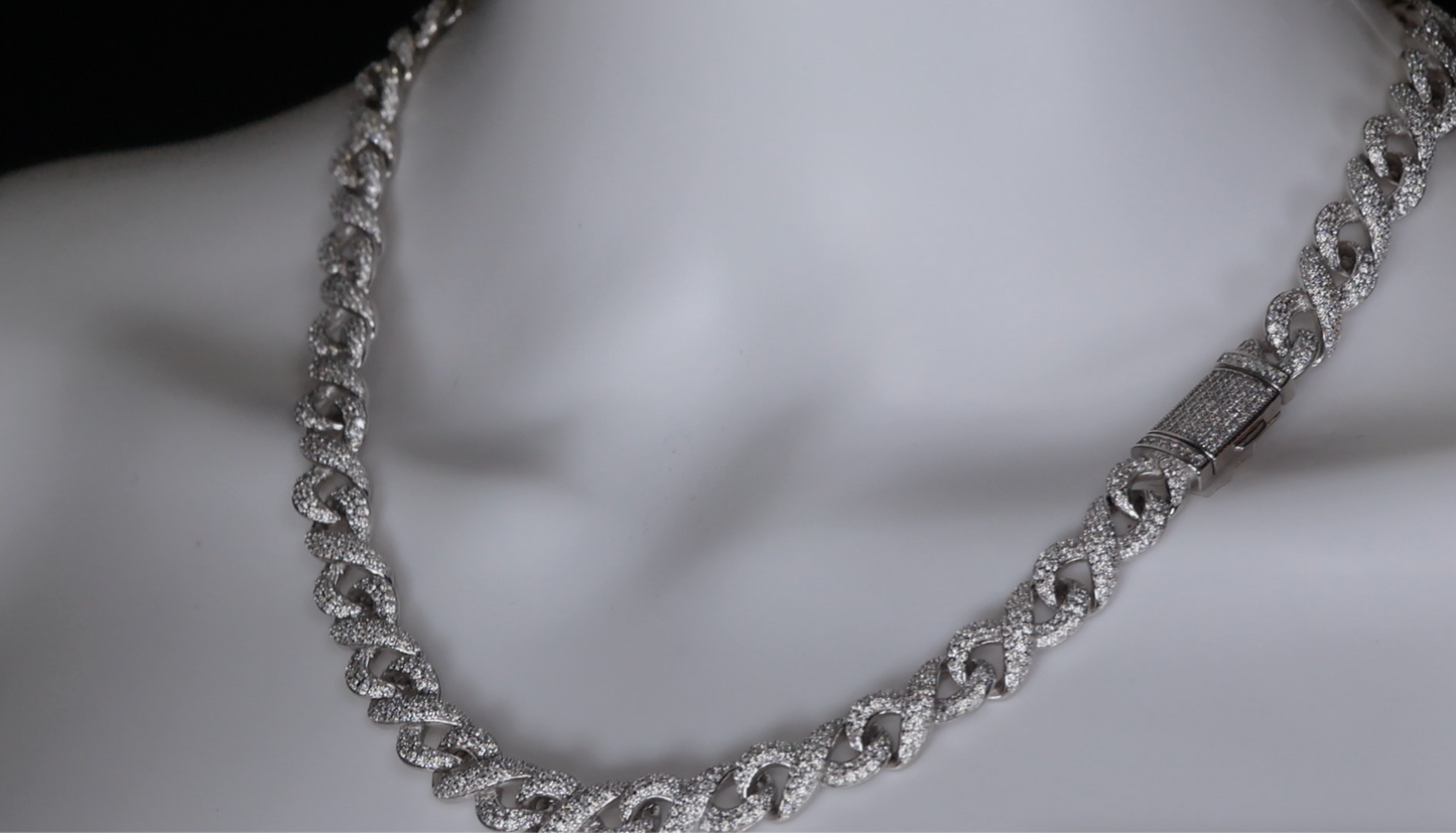 Moissanite Infinity Chain
