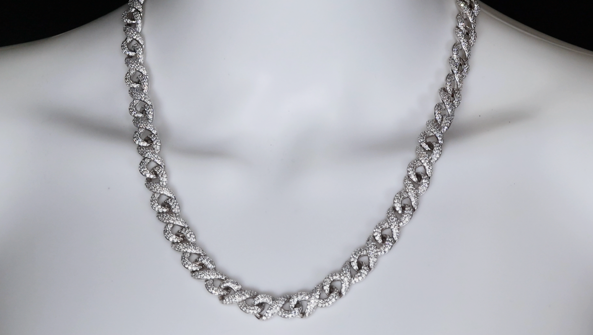 Moissanite Infinity Chain
