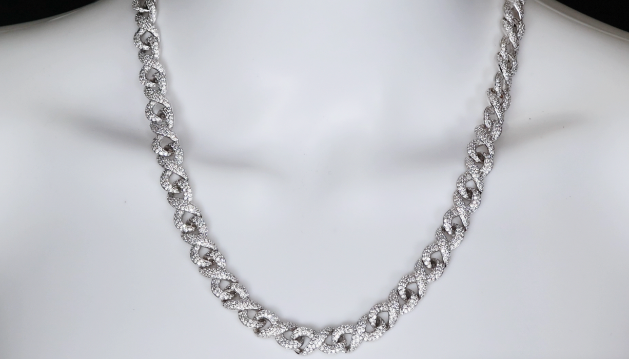 Moissanite Infinity Chain