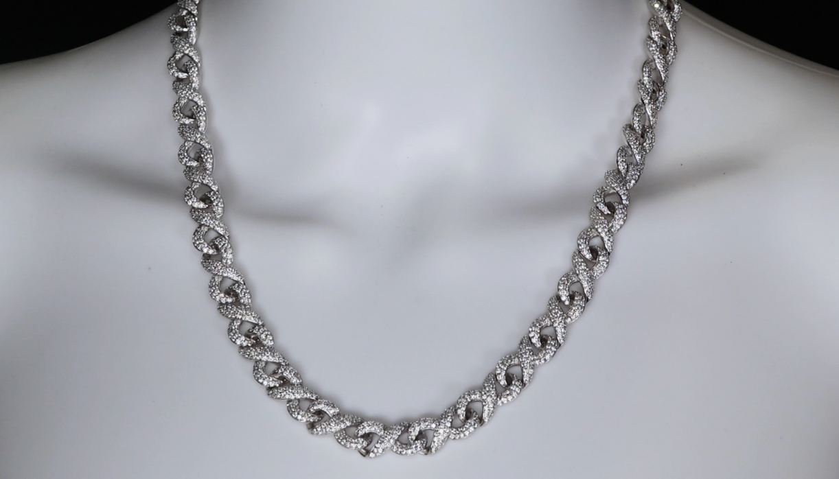 Moissanite Infinity Chain