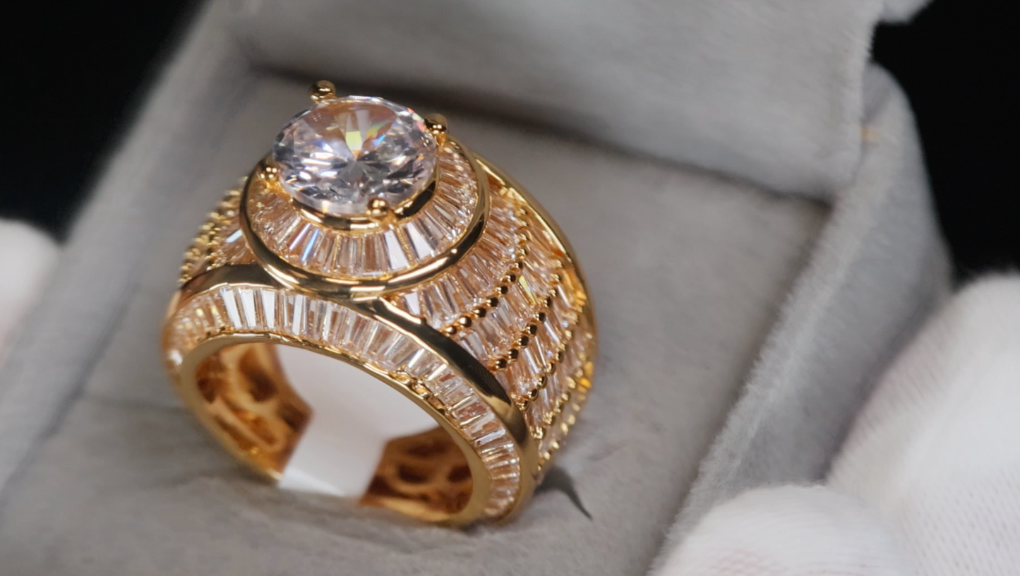 Gold Hip Hop Ring