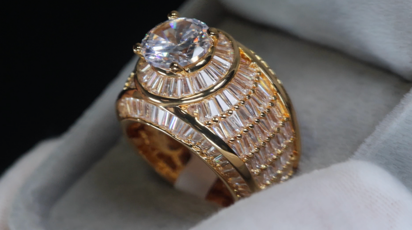 Gold Hip Hop Ring