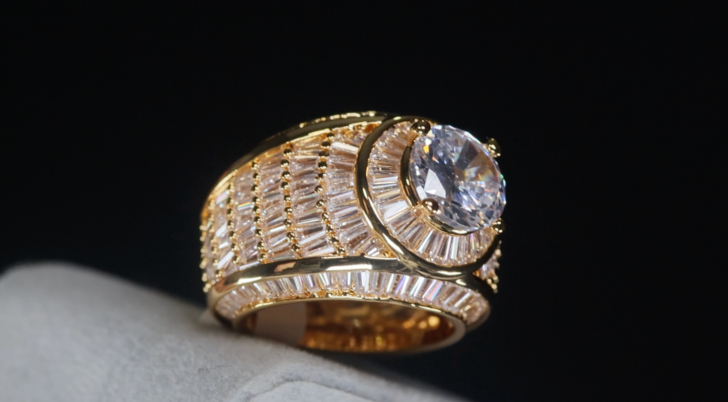 Gold Hip Hop Ring