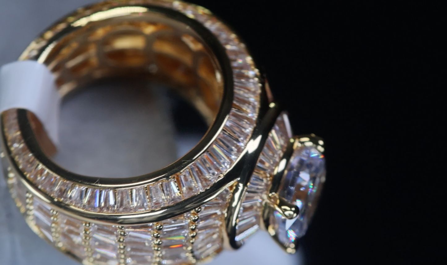 Gold Hip Hop Ring