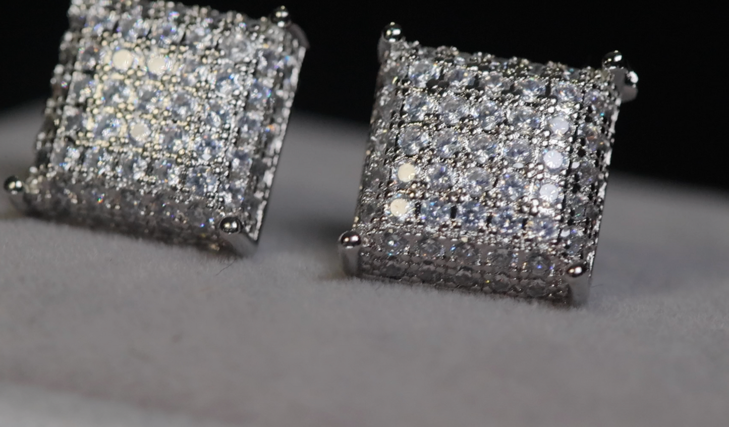 Iced Out Ear Studs