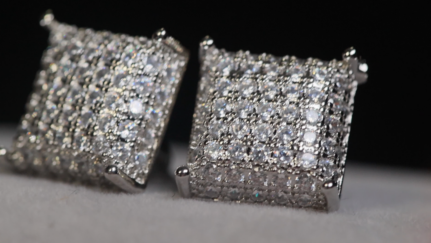 Iced Out Ear Studs