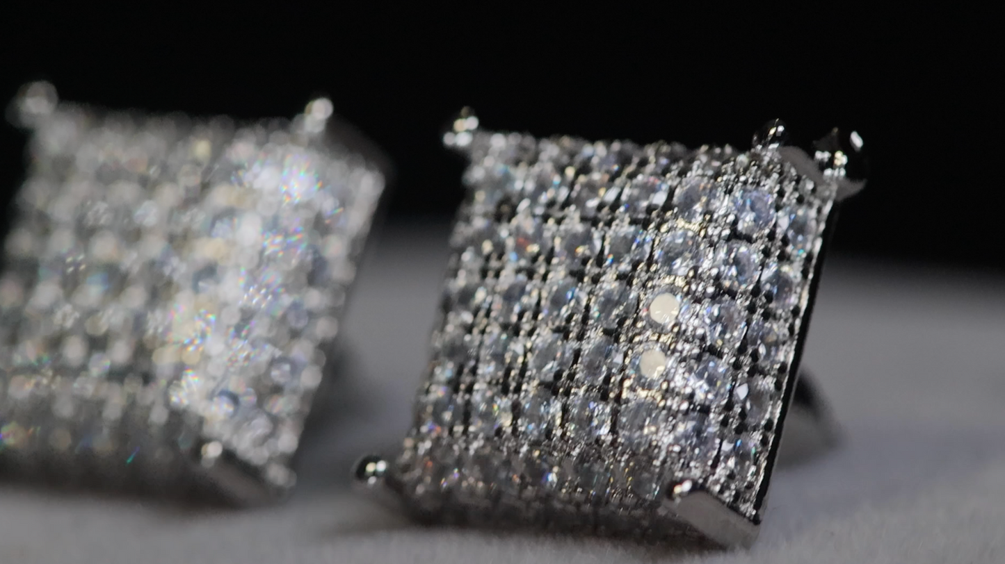Iced Out Ear Studs