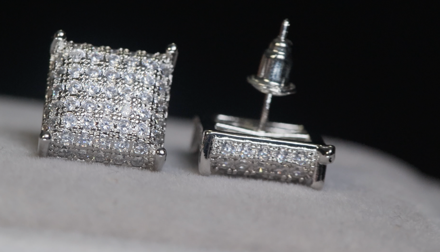 Iced Out Ear Studs