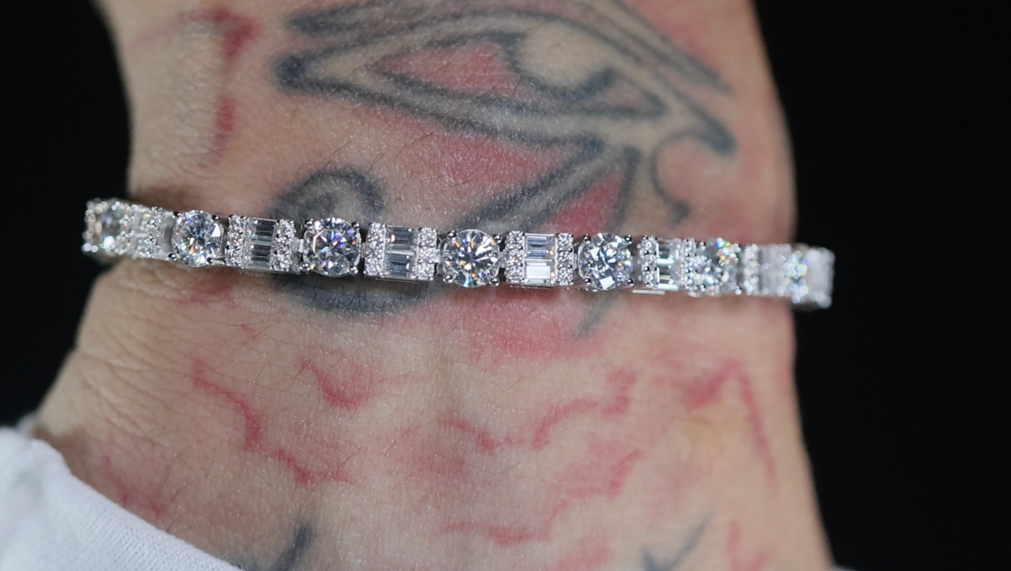 Moissanite Baguette Bracelet