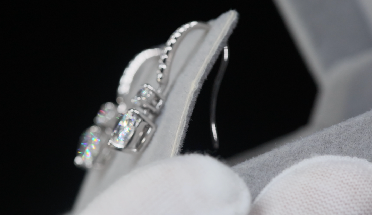 Diamond Heart Earrings
