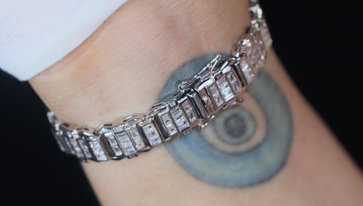 Mens Iced Bracelet