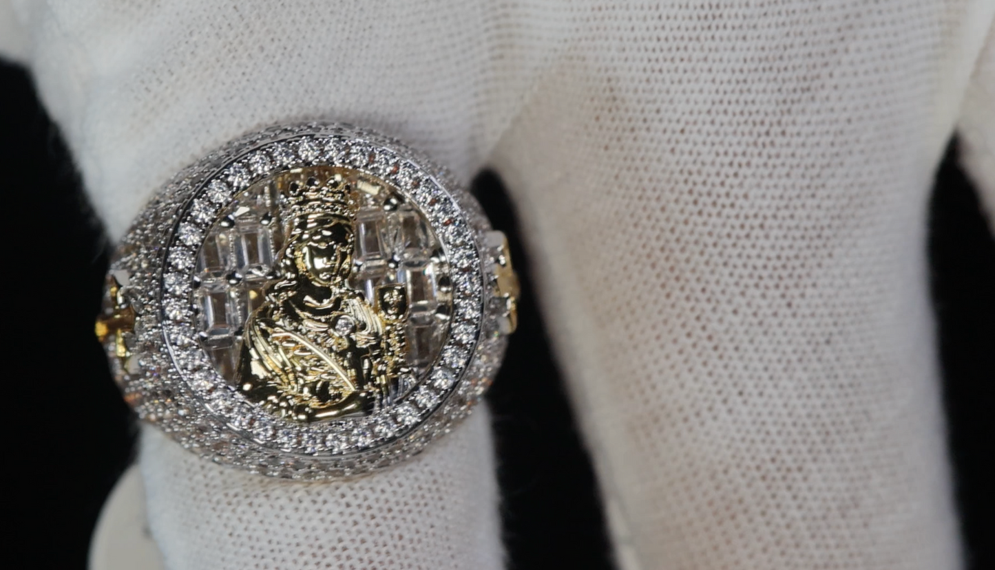 Diamond Virgin Mary Ring
