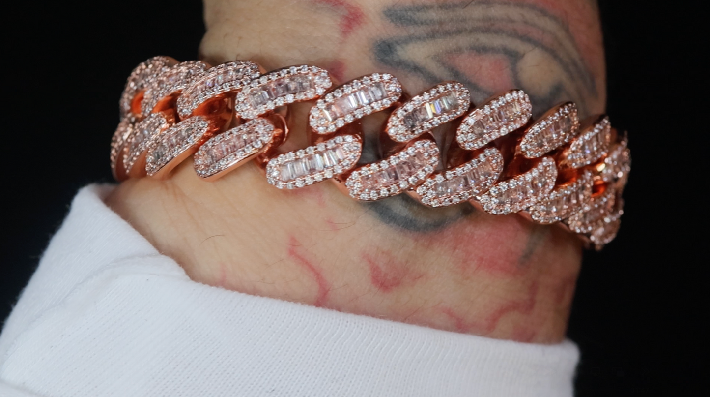 Rose Gold Cuban Bracelet