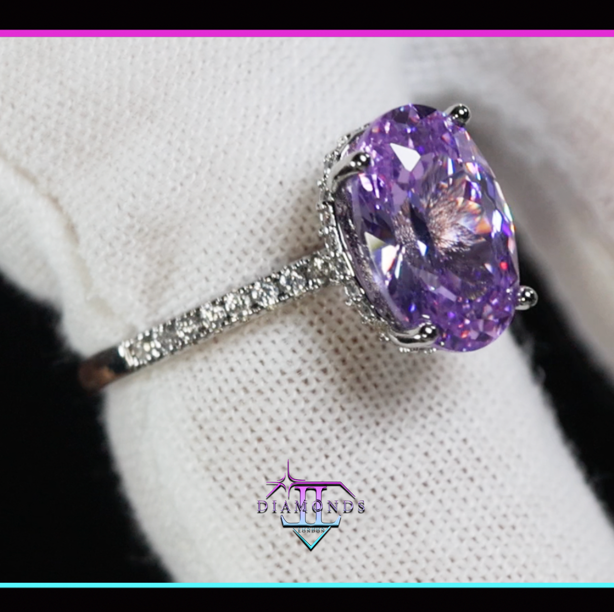Purple Diamond Ring