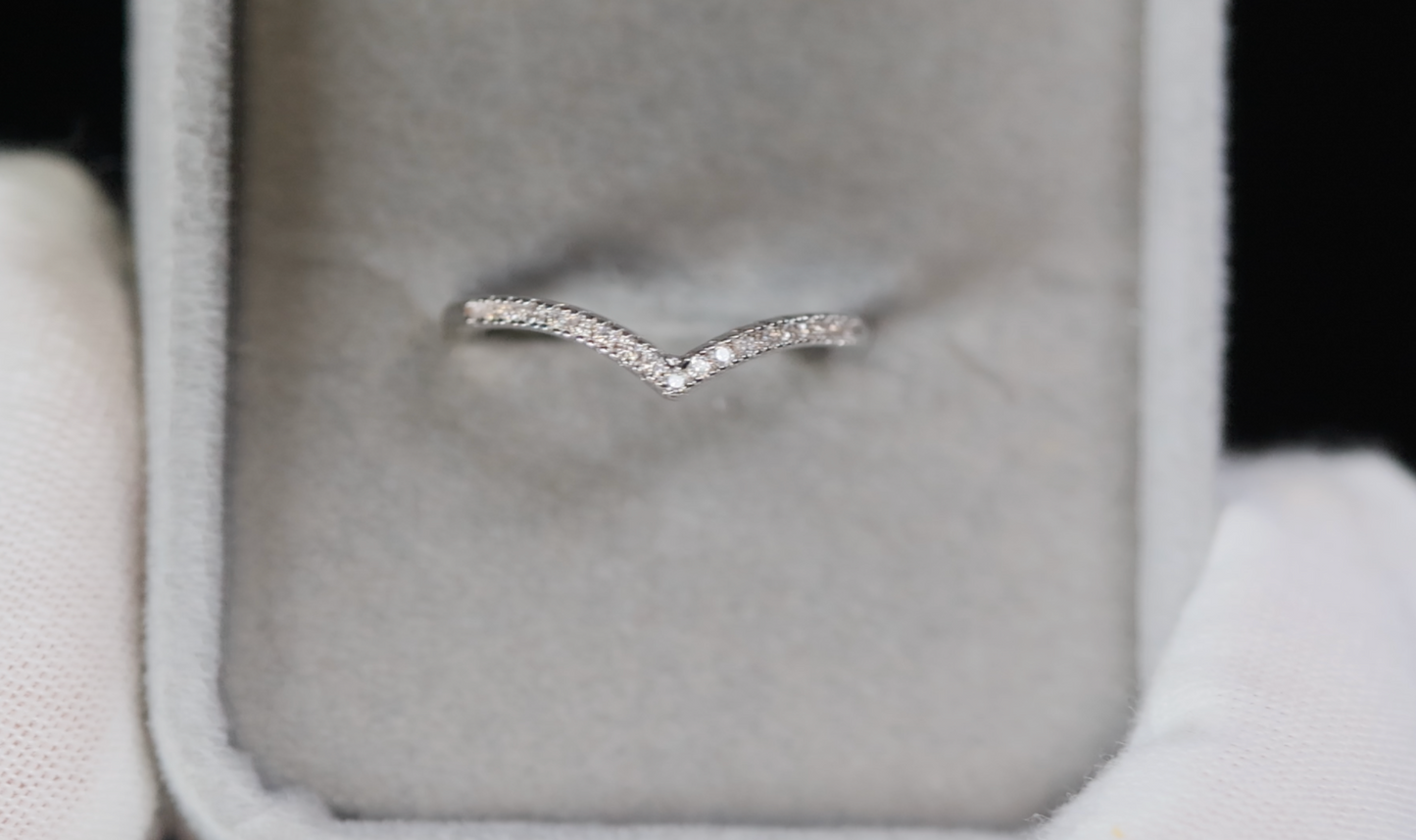 Wishbone Diamond Ring
