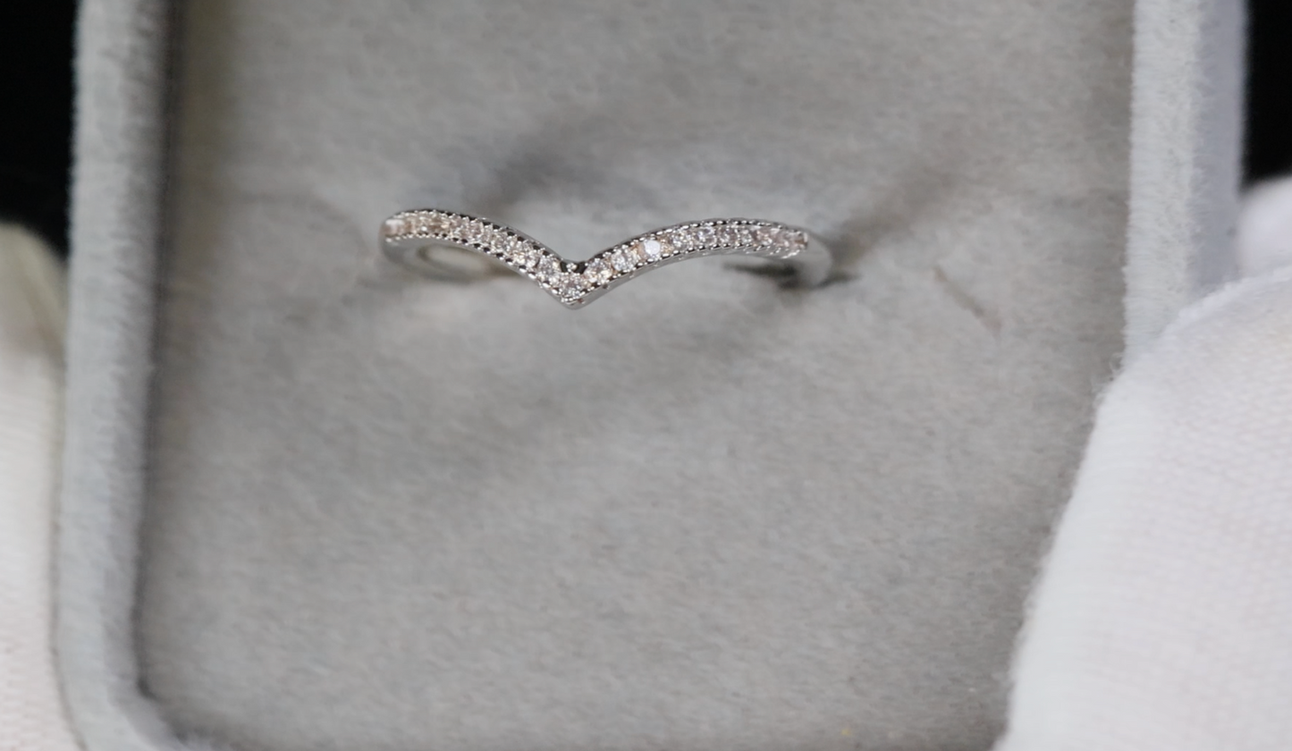 Wishbone Diamond Ring