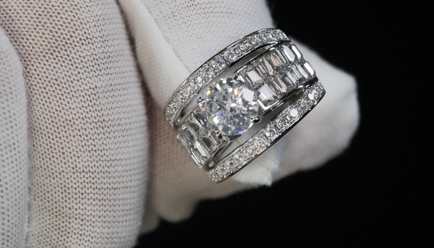 Big Baguette Diamond Ring