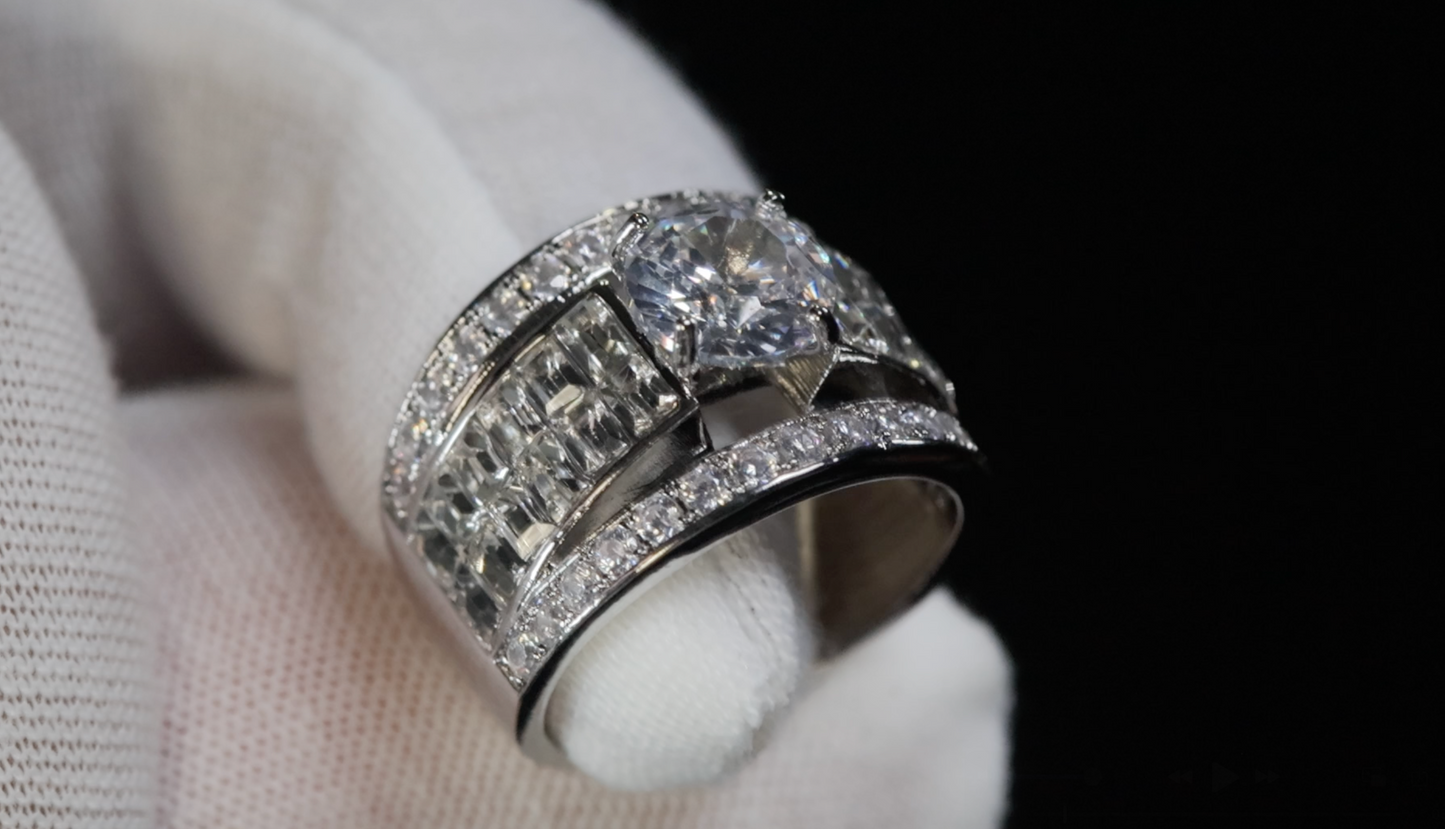 Big Baguette Diamond Ring