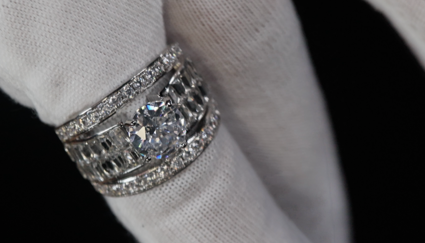Big Baguette Diamond Ring
