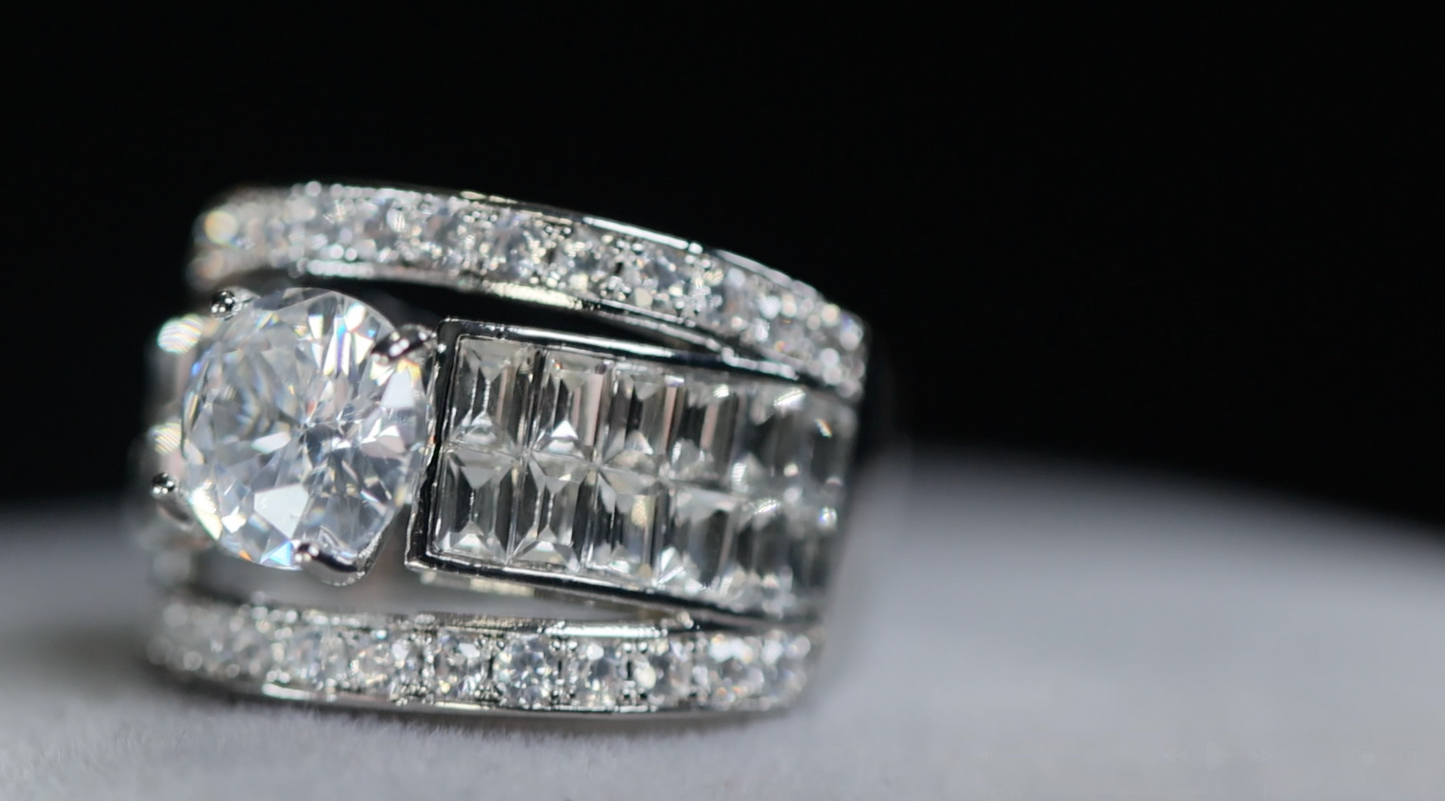 Big Baguette Diamond Ring