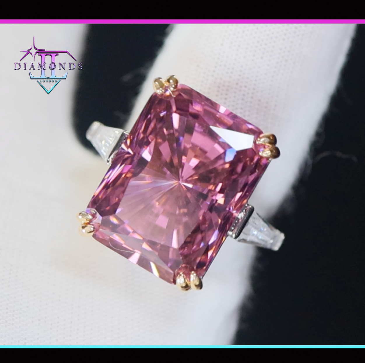 Purple Diamond Ring