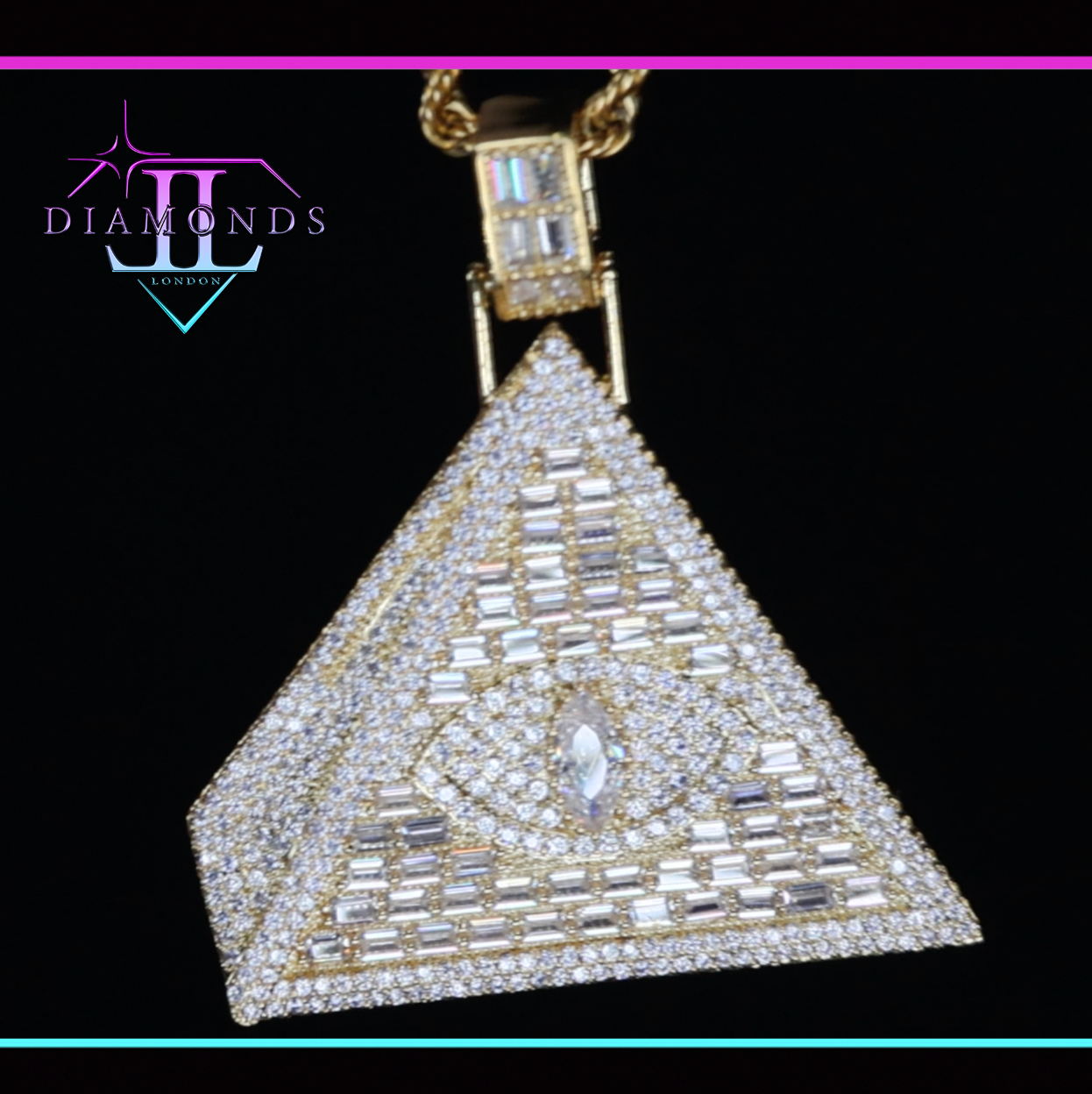 Diamond Pyramid Pendant