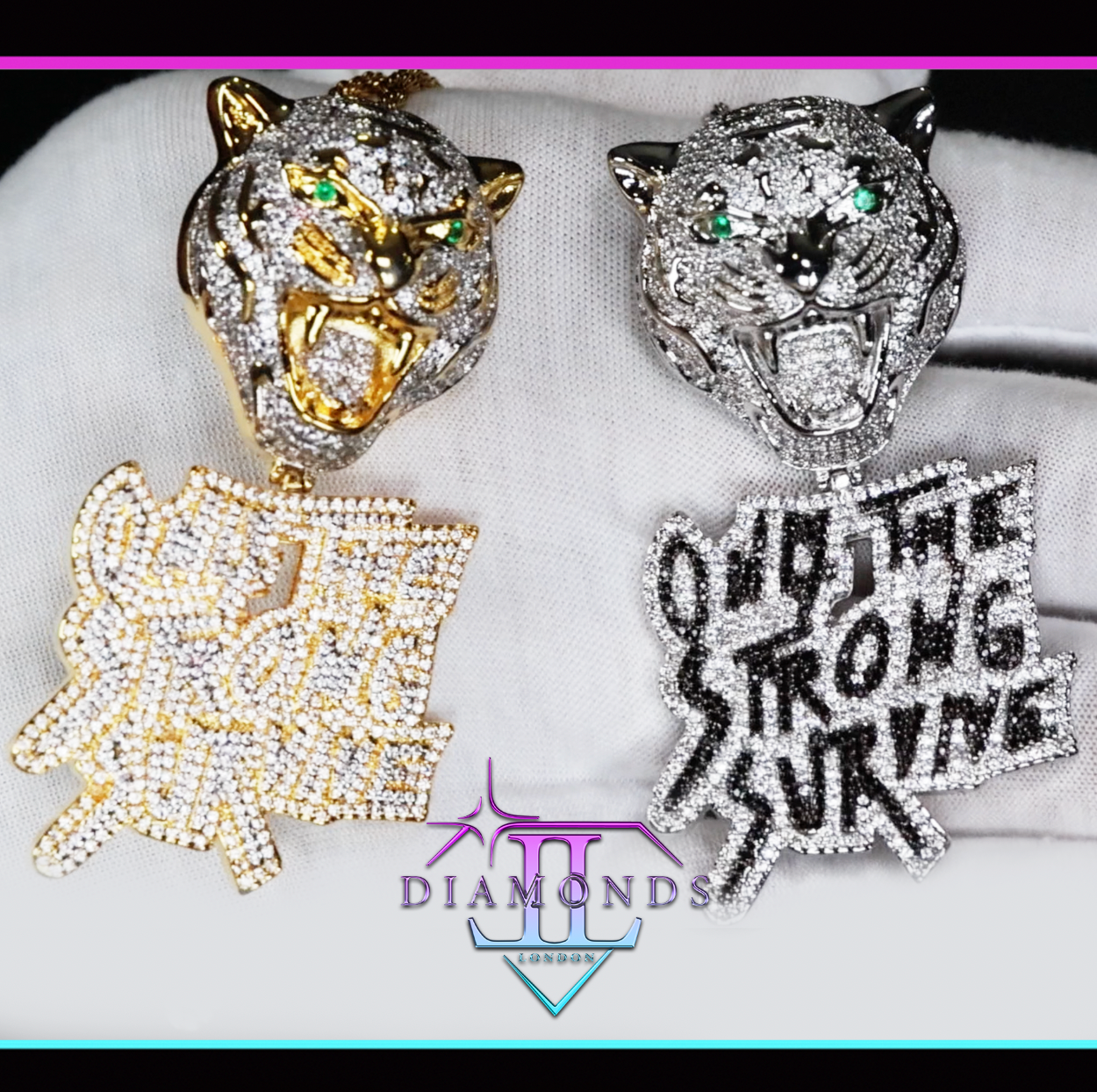 Diamond Tiger Pendant