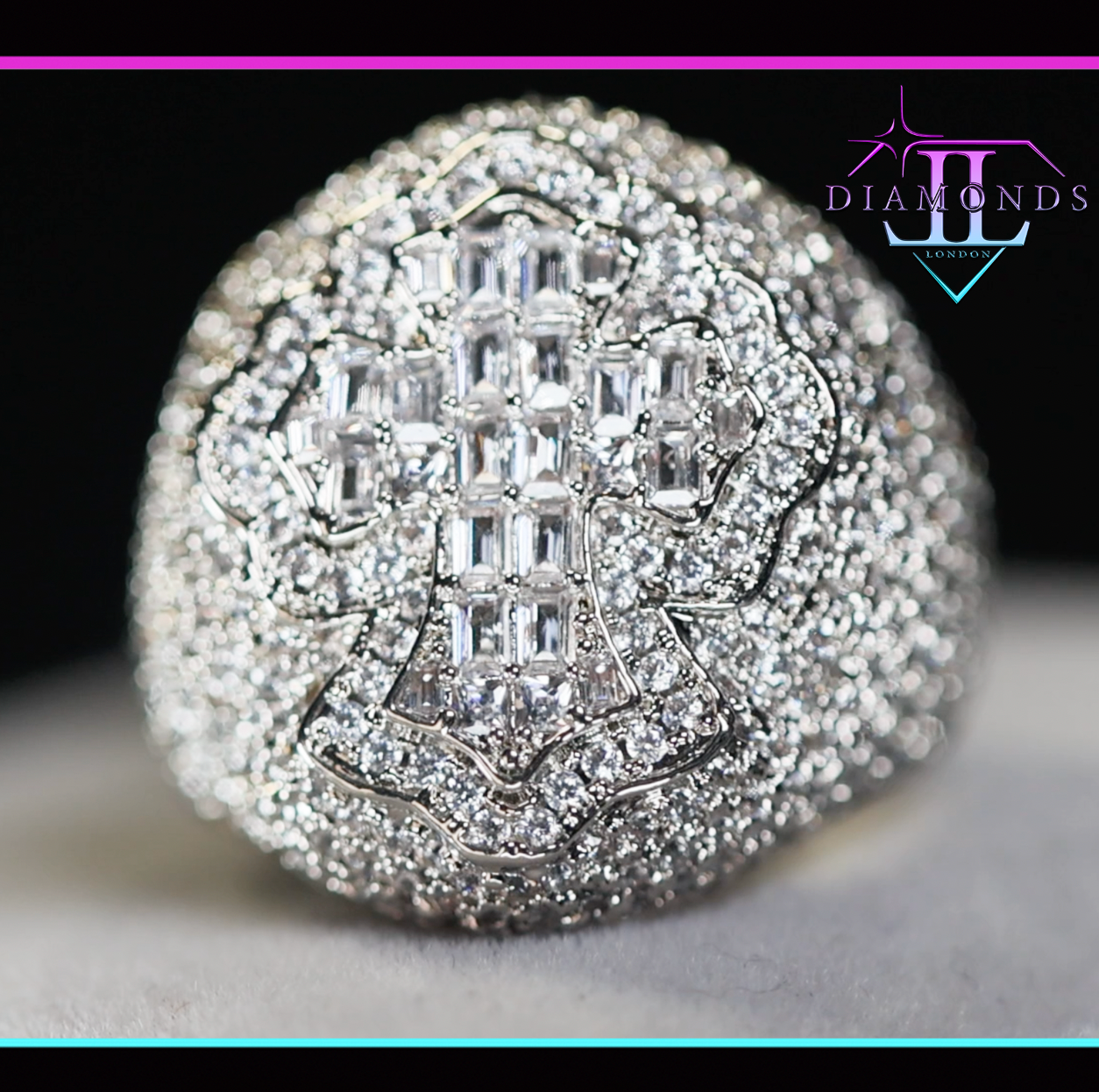 Diamond Cross Ring
