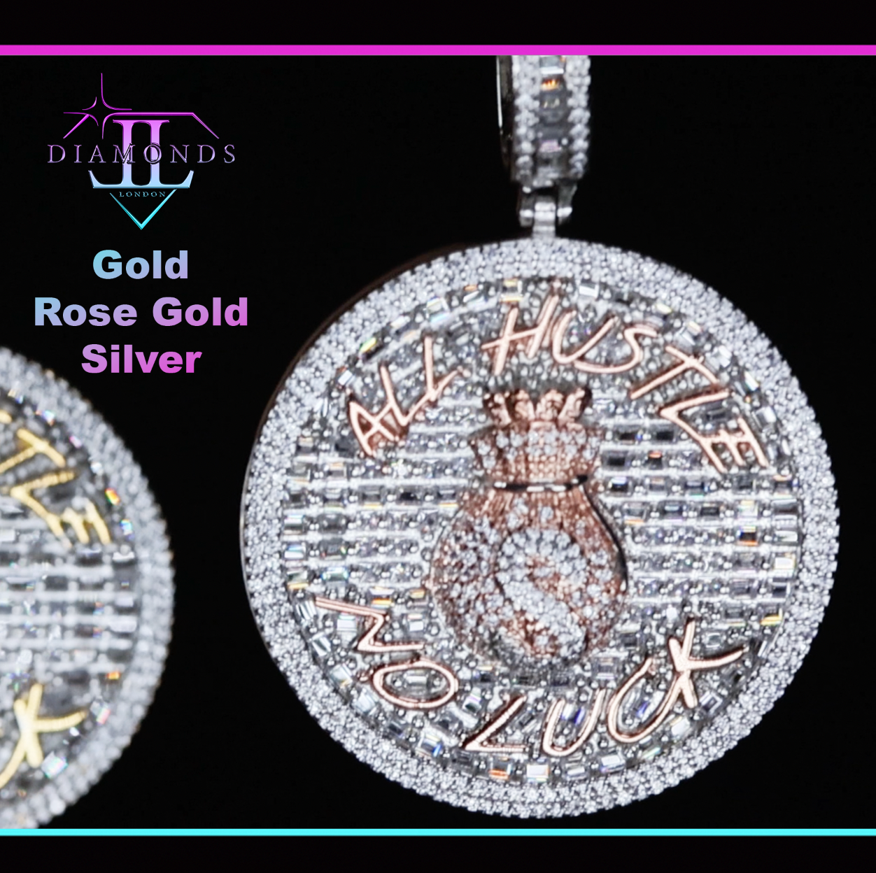 Mens Rose Gold Pendant