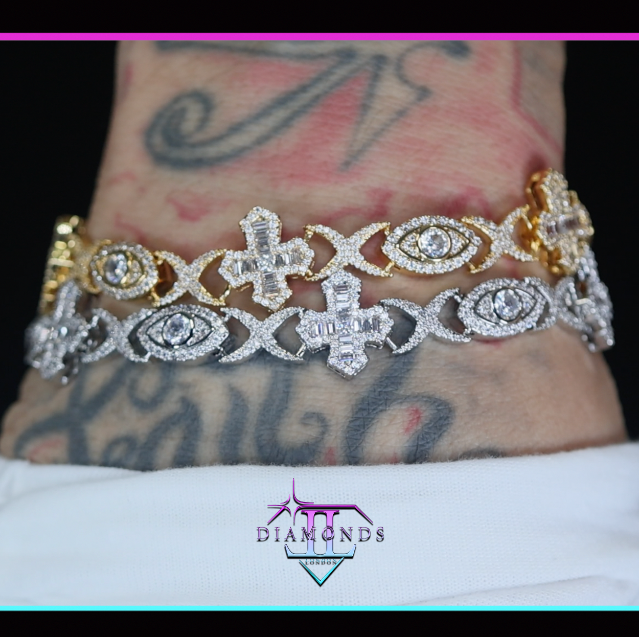 Infinity Link Cross Bracelet