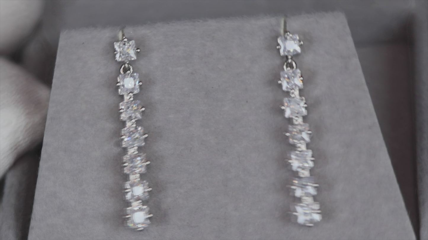 diamond dangle earrings